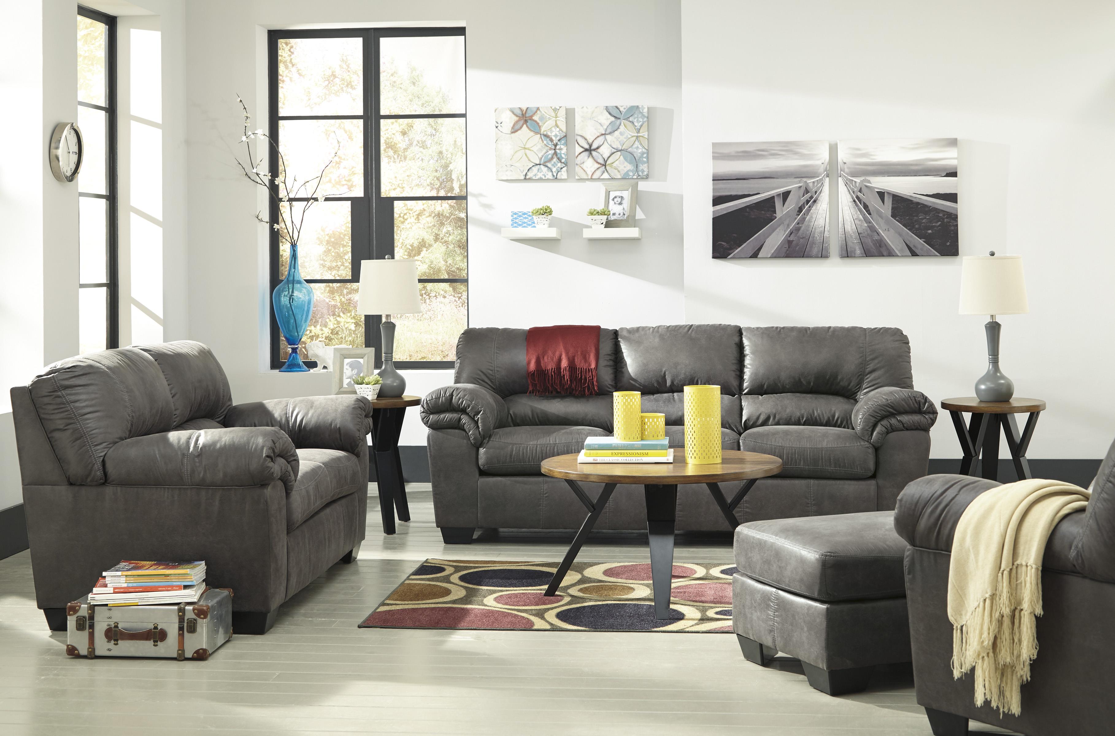 Signature Design by Ashley Bladen Casual Faux Leather Full Sofa Sleeper